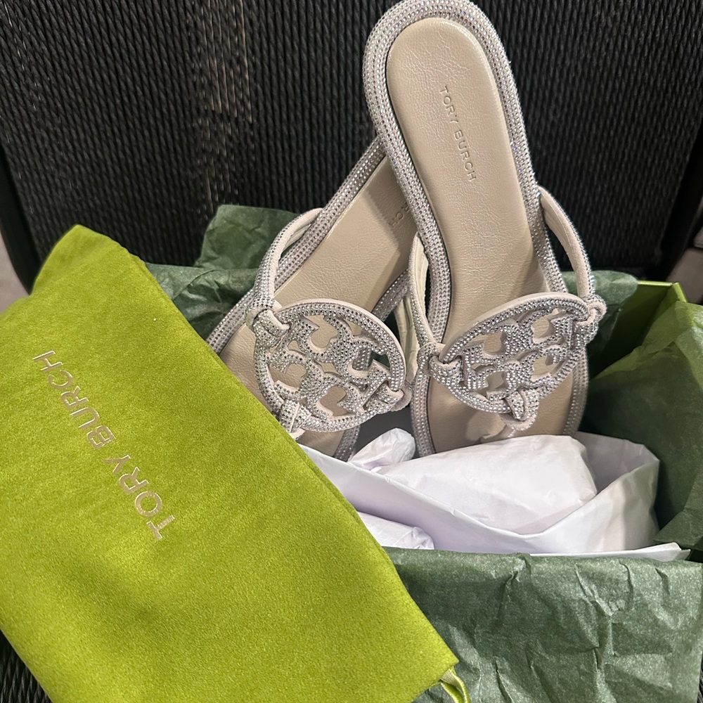 Tory Burch White Sandals